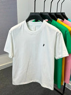 100% pure cotton short sleeve round neck men's T-shirt hot selling luxury brand summer exquisite pony embroidery breathable top - Matrix Studios