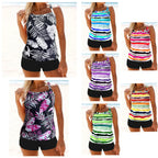 Hot Sale Of The Season Sexy Conservative Floral Print Tankini Swimsuit Women's Separate Briefs Cross-Border Set Female Swimwear - Matrix-studios.com
