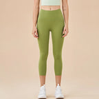 SOISOU Nylon Yoga Capri Pants Leggings Women's Pants Gym Sexy High Waist Tight Breathable Elastic Girl Sports Pants 13 Colors - Matrix-studios.com
