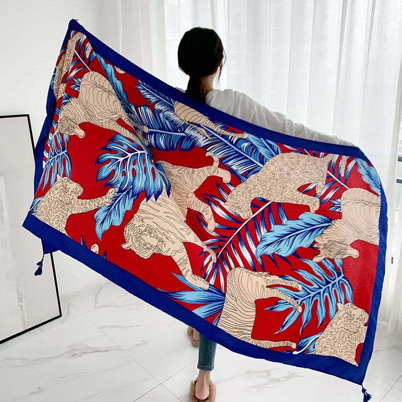 20 Styles 90x180cm Cotton Linen Summer Beach Dress Bikini Cover-ups Sarong Wrap Scarf Women Brazilian Swimsuit Bathing Cover Up - Matrix Studios