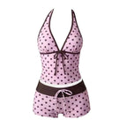 Women'S Swimsuit 2 Piece Polka Dot Tankini Swimsuit For Women Cute Bikini Top With Boyshorts Triangle Bathing Suit For Women - Matrix-studios.com