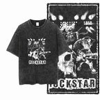 COOLMIND DB cat Printed Cotton Acid Washed Exclusive Graphic Unisex T Shirt Cool Streetwear Men Tshirts Big Size Tee for men