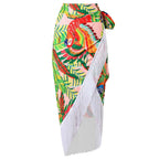 2026 New Sexy Print Retro Swimwear Beach Dress Cover Up Long Skirts Skirt Party Outfits Swimsuit Beachwear - Matrix Studios