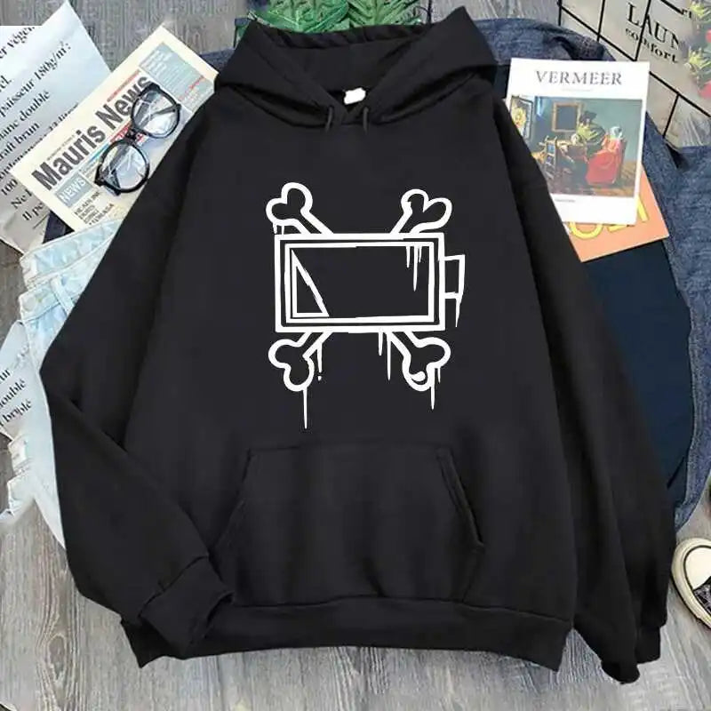 New men's and women's autumn and winter fleece hoodie  Murder Drones print foreign trade leisure sports hoodie trendy men's Y2K - Matrix Studios