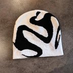 Trendy Knit Beanies Winter Jacquard Windproof Warm Hat Outdoor Colorful Casual Fashion Pullover Cap