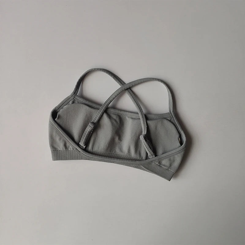 Gathering Shock-proof and Beautiful Back Seamless Sports Bras Gym Women Top Crop Tube Yoga Tops Fitness Scrunch Bum Workout Suit - Matrix Studios