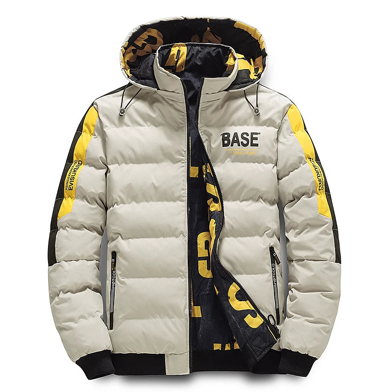2025 Winter new style Men's Thick Men Warm Parka Jackets Casual Men's Outwear Coats Hooded Windbreak Cotton Padded Down Jacket - Matrix Studios