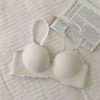 Wireless Push Up Bra for Small Chest - Seamless Anti-Sagging Invisible Bralette, Enhance Lift Comfort No Trace (Letter Design) - Matrix Studios