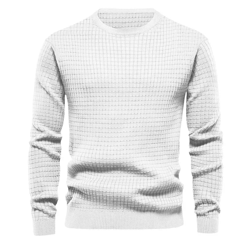 New Men's Crew Neck Sweatshirts Solid Color Large Sweatwear Spring Outdoor Jogging Tops - Matrix Studios