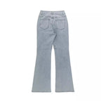 Women Jeans Boot Cut Y2k Jeans Wide Leg Denim Pants Distressed Washed Full Ankle Length Pockets Zipper Fly High Waist Club 2026 - Matrix-studios.com
