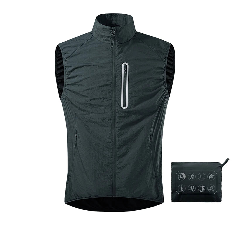 JNLN Men's Women's Fishing Vest Summer Mountaineering Camping Hiking Running Vests Waterproof Self-Storage Sleeveless Jacket - Matrix Studios