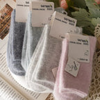 Wool Socks for Women Autumn Winter Medium Tube Socks Thickened with Wool Warm Rabbit Hair Socks Winter Black Cashmere Stockings - Matrix Studios