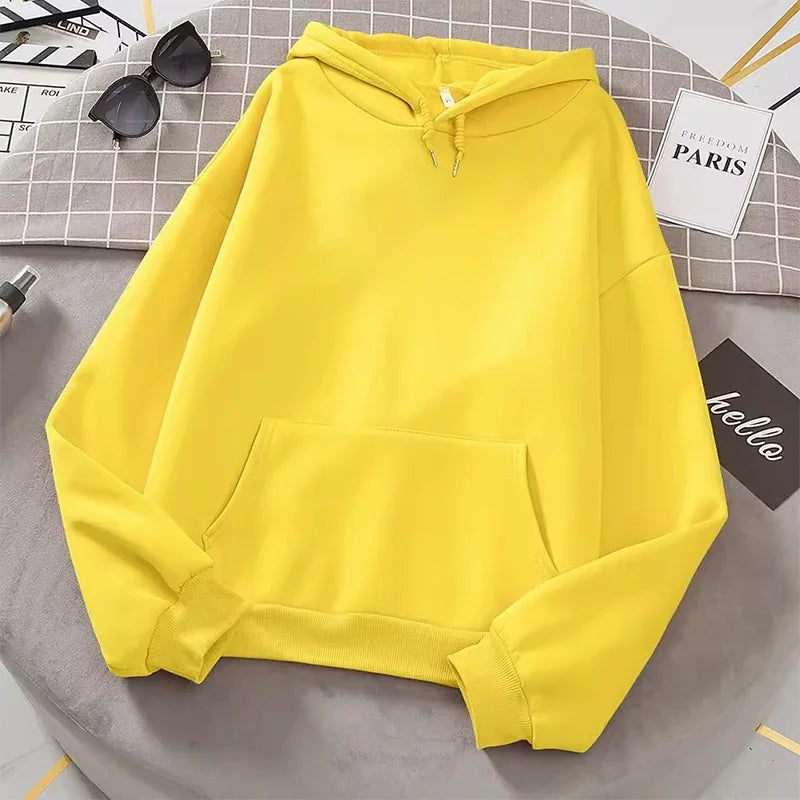 Spring Autumn Fashion Men's Women's Hoodie Casual Hoodies Pullovers Sweatshirts Women's Top Solid Color Hoodies Sweatshirt Women - Matrix Studios