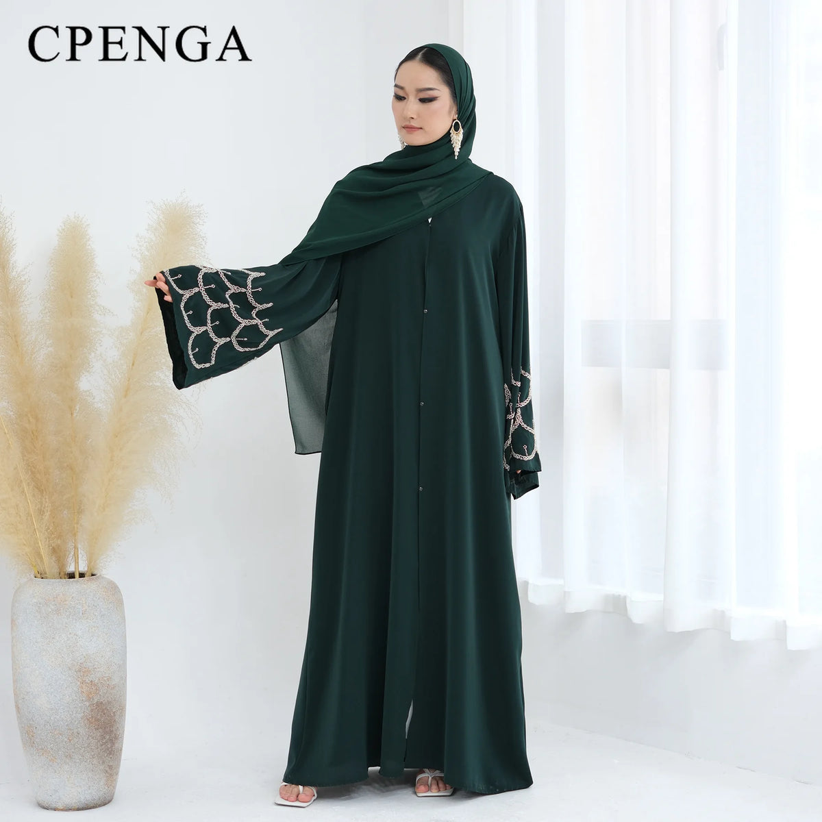 2025 Middle Eastern Islam Outfit for Muslim Women Luxury Dubai Modest Abaya Dress Eid Arabic Cardigan Plain Turkey Kaftan Robe - Matrix-studios.com
