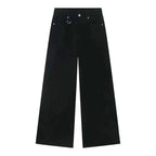 IEFB Summer Men's Denim Pants Old Blue Washed Male Jeans Straight Casual Menwear Loose Wide Leg Trousers New Fashion 9C354 - Matrix Studios