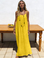New Arrival Women's Strapless Backless Long Loose Home Dress Comfortable Sleepwear Casual Maxi Dress - Matrix-studios.com