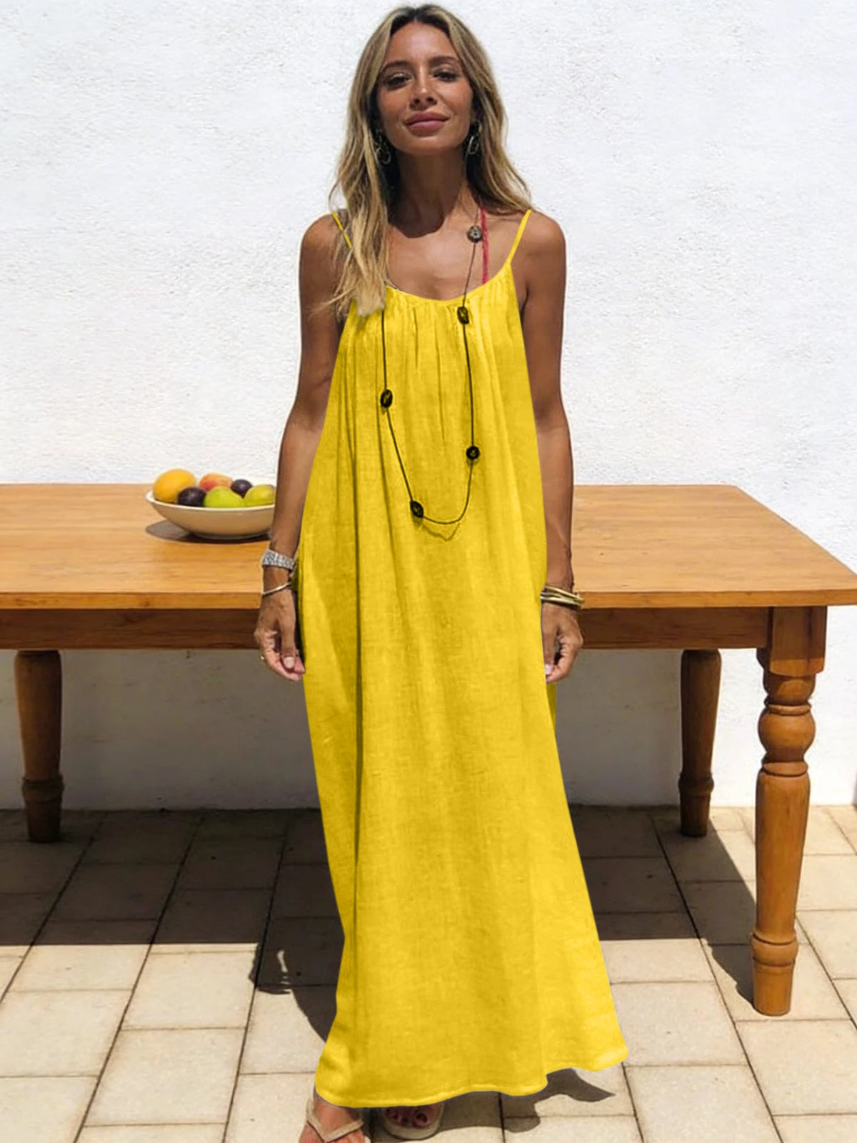 New Arrival Women's Strapless Backless Long Loose Home Dress Comfortable Sleepwear Casual Maxi Dress - Matrix-studios.com