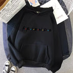 Women Friends Print Hoodie Long Sleeve Pullover Fashion Clothing Casual Solid Color Female Spring Autumn Fashion Streetwear - Matrix Studios