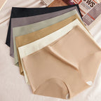 5PCS Seamless Mulberry Silk Panties Woman Underwear Ultra-Thin High Elastic Invisible Briefs Soft & Breathable Female Lingerie - Matrix Studios