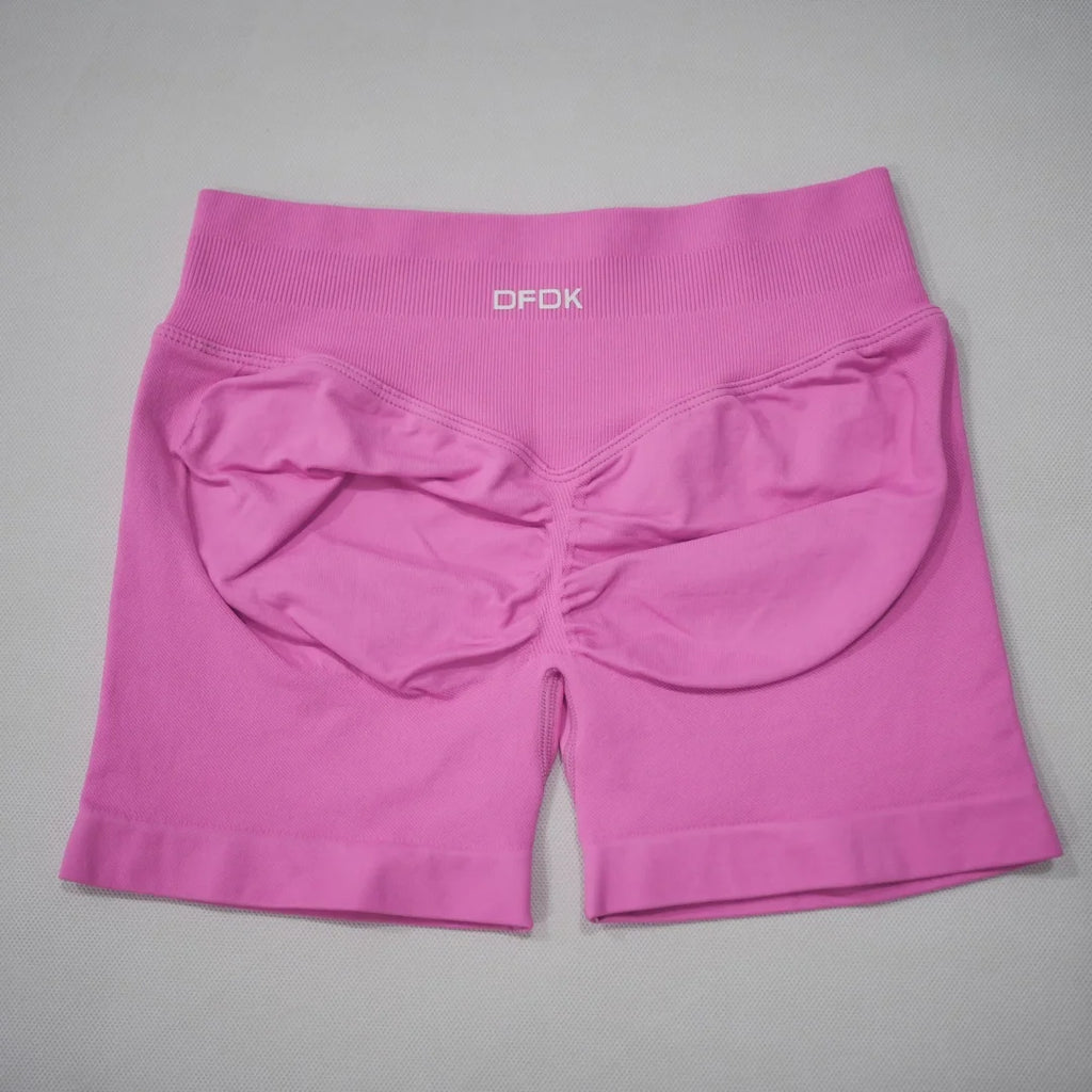 DFDK Women High Waist Yoga Shorts Scrunch Butt Lift Workout Shorts Squat Proof Fitness Gym Running Sports Push Up Athletic Leggi - Matrix Studios