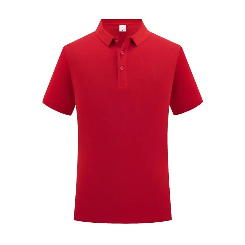 100% Cotton Classic Uniform Work Men And Women Golf Polo Shirts Custom Print Design Brand Text Tops Button Down Lapel Shirt - Matrix-studios.com