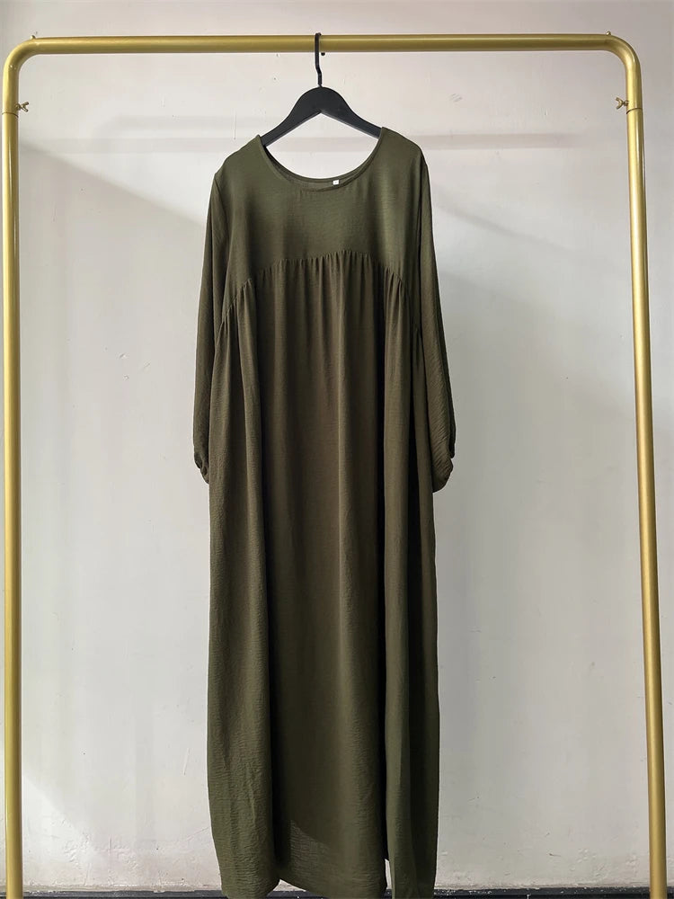 Eid Plain Modest Khimar Abaya Dubai 2024 Muslim Islam Arabic Palestine Abayas For Women Kaftan Dress Caftan Robe Femme Musulmane - Matrix-studios.com