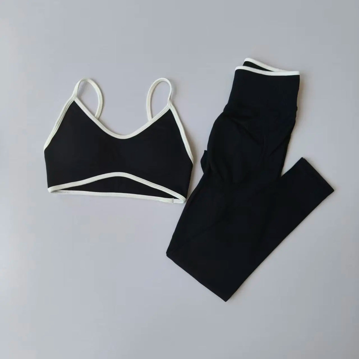 Seamless 2PCS Legging Sets Women's Strappy Sports Bras and Leggings High Waist Fitness Sculpt Leggings Running Pants Gym Suits - Matrix-studios.com