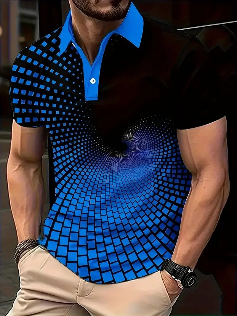 Cat Animal 3D Printed Men Women Polo Shirt 2025 New Fashion Button Lapel Short Sleeve Tops Man T Shirts Graphic Polo Clothing - Matrix-studios.com