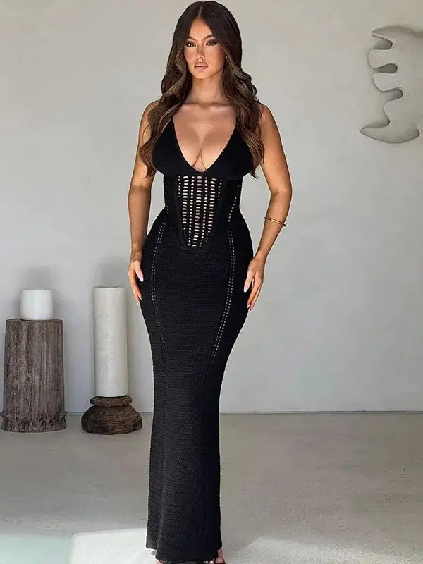 Sexy Cover Up Bikini Women Swimsuit Cover-up Beach Bathing Suit Beach Wear Knitting Swimwear Mesh Beach Dress Tunic Robe - Matrix Studios