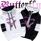 2026 Urban Fashion Loose Coat Letter Print Hoodie for Woman High Grade Y2K Korean Style Hooded Long Sleeve Sweatshirt - Matrix Studios