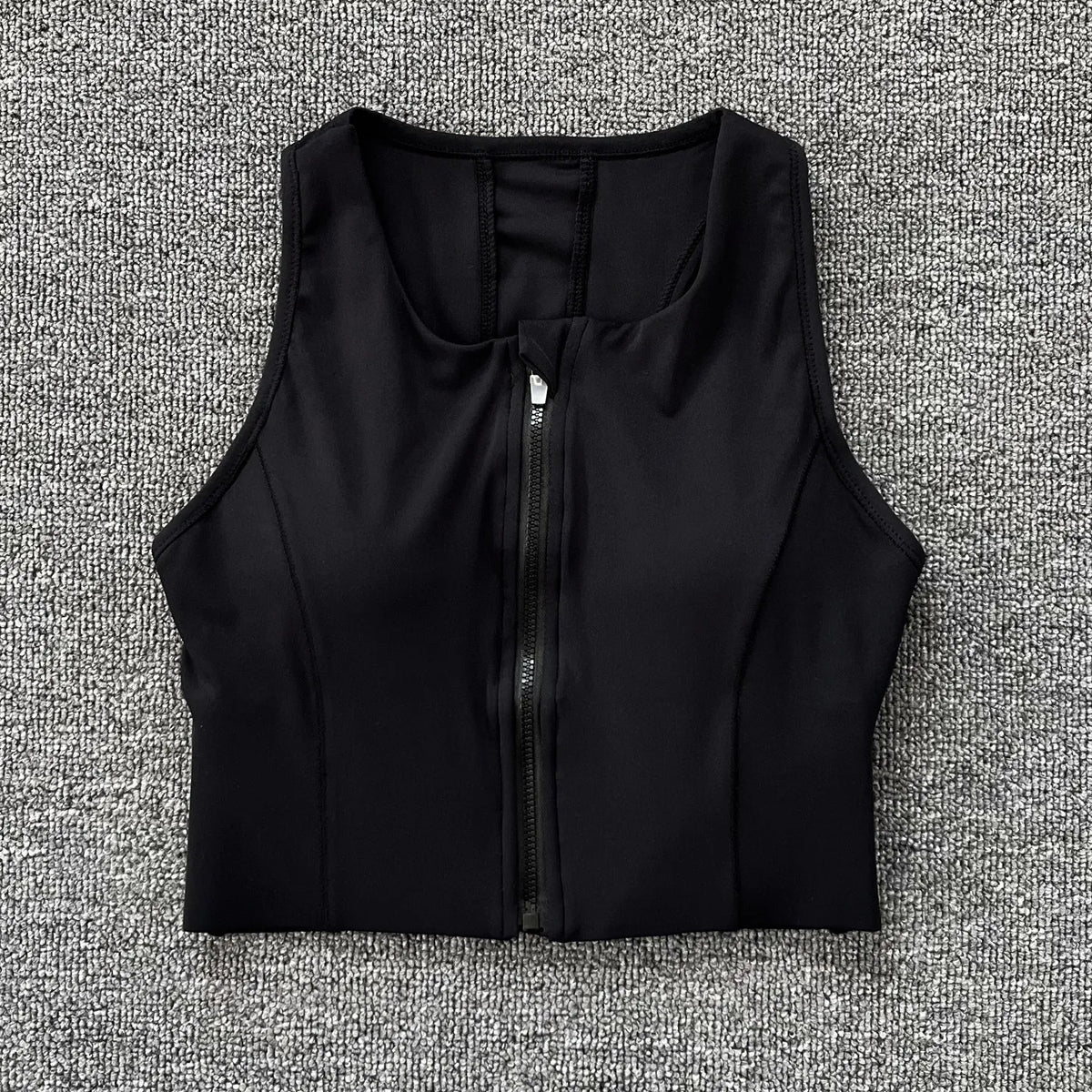 Women's High Shockproof Sports Bra Top Front Zipper Breathable Fitness Vest for Running Gym Yoga Wear - Matrix Studios
