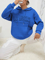 Los Angeles Art Letter Design Women Hoodies American Style Casual Hoody Autumn Hip Hop Female Hoodie Casual Fleece Clothing - Matrix Studios