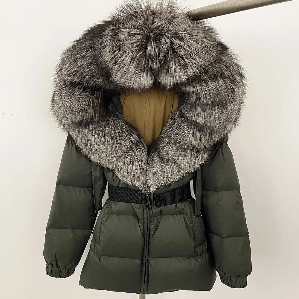OFTBUY Winter Clothing Puffer Jacket Women Real Fox Fur Hooded Thick Warm 90% White Duck Down Coat Female Parkas Waterproof - Matrix Studios