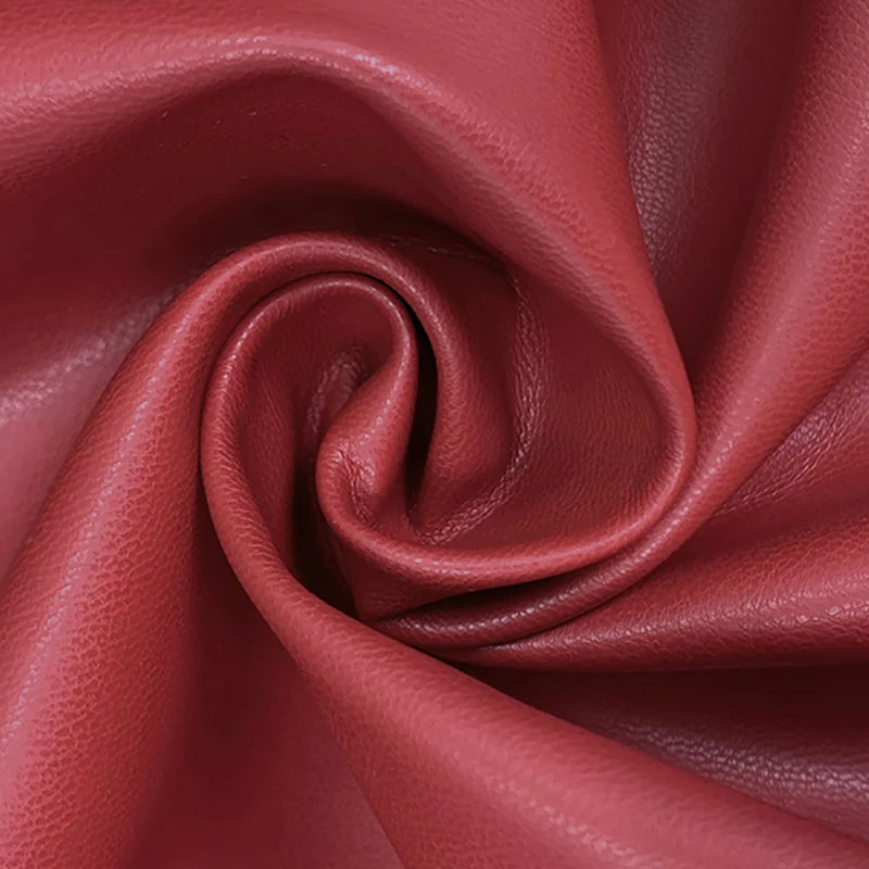Modigirl Autumn Winter Red Faux Leather Jackets Women 2024 New Outwear Long Sleeves PU Leather Short Coats Outwear for Female - Matrix Studios