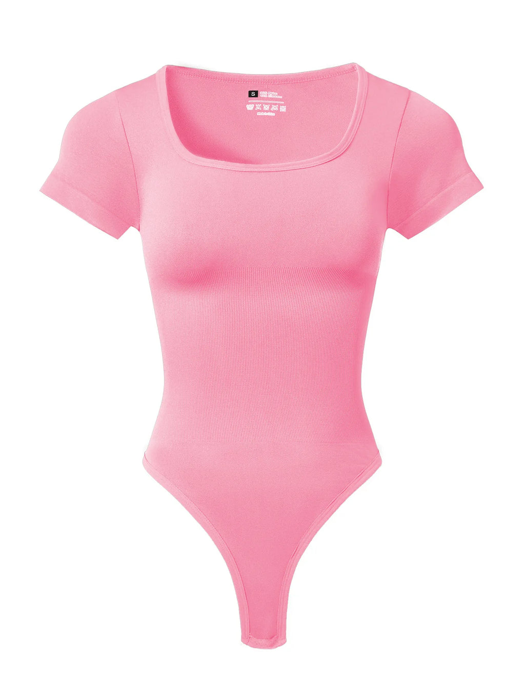 Women Plus Size Square Neck Short Sleeve Bodysuit Tummy Control Body Shaper Seamless Slimming Fashion Shapewear Jumpsuit - Matrix Studios