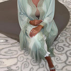 Muslim Women Maxi Dress Dubai Open Abaya Turkey Kaftan Eid Kimono Cardigan Islam Jalabiya Kebaya Caftan Marocain Femme Robe Gown - Matrix-studios.com