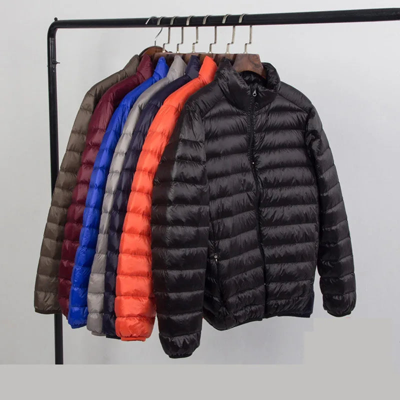 New Autumn And Winter Down Jacket Men's Fashion Hooded Super Light Warm Slim Coat Down Jacket Men's Coat - Matrix Studios