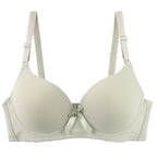 2025 New Sexy Plus Size Bras Bow Sweat Absorption Underwear For Women Solid Smooth Seamless Breathable ABC Cup Lingerie - Matrix Studios