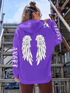 Beautiful Angel Wings Printed Hoodies Women Warm Comfortable Casual Hoodie Fashion Classic Hoody Loose Original Basic Clothes - Matrix Studios