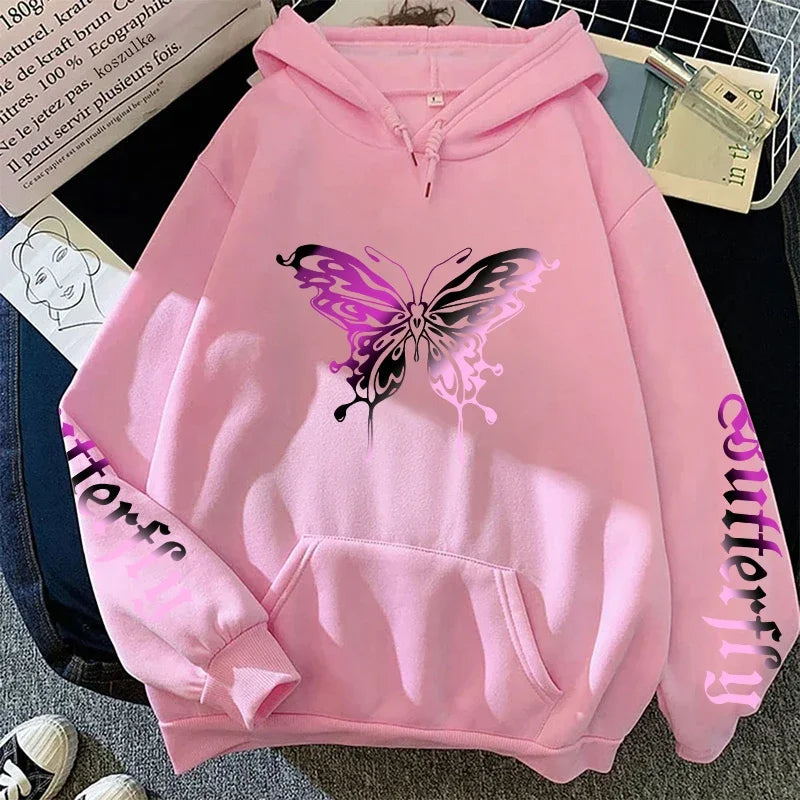 Women's Sweatshirt Printed Y2K Hoody Coat All Season Female Daily Casual Fashion Pullover Home Outdoor Comfort Hoodies - Matrix Studios