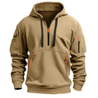 Men's Hoodie Multi Pocket Zipper Casual Sports Hoodie Men/Women Plus Size Loose Pullover Fashion Sweatshirt Long-Sleeve tops - Matrix Studios