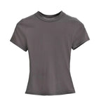 2025 New High Quality Casual T shirt Sexy Slim Short Sleeves Fashion Trend Solid Women Clothing y2k Tops - Matrix-studios.com