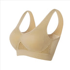 Seamless Mesh Women Sports Bras Fitness Gym Running Underwear Shockproof Bra Wireless 6XL Plus Size Crop Top Breathable Yoga Bra - Matrix Studios