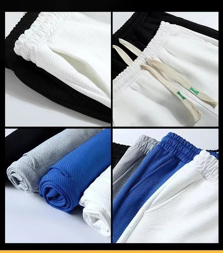 American Trend New Retro Sports High Street Pink Letters Versatile Tide Brand Summer Shorts Casual Printing Loose Shorts for Men