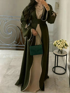 Muslim Abaya Women Dress Dubai Women Dress Bow Caftan Lace-up Floral Dresses Islamic Pakistan Moroccan Kaftan 2026 Robe - Matrix-studios.com