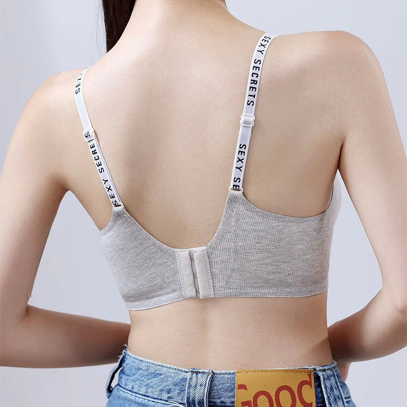 Sexy Seamless Women's Underwear, Wire-free, Hollow, Comfortable, Breathable, Push-up Sports Bra For Women, Thin Section - Matrix Studios