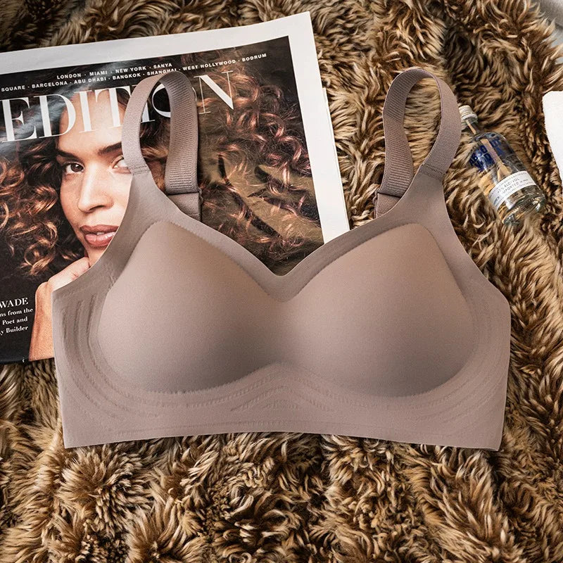 Push-Up Bras For Women Plus Size Seamless Bra Non-wire Wide Adjustable Straps Underwear Sexy Lingerie Comfort Intimates M-3XL - Matrix Studios