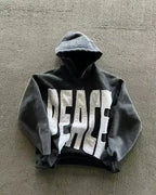 Korean Fashion Simple Gray Double Sided Oversized Zipper Hoodie Women Y2K New Harajuku Gothic Casual Joker Couple Sweatshirt - Matrix Studios