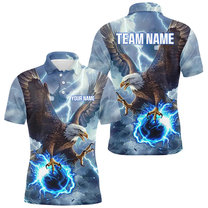 Cool Custom Team Name Bowling Man Polo Shirt Men Women 3D Printed Summer Short Sleeve Lapel Button Polo T Shirt Clothes - Matrix-studios.com