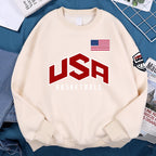 USA Basketballer Printed Street Casual Hoody Men Women Hip Hop Oversized Clothing Loose Warm Fleece Sweatshirts Couple Hoodies - Matrix Studios